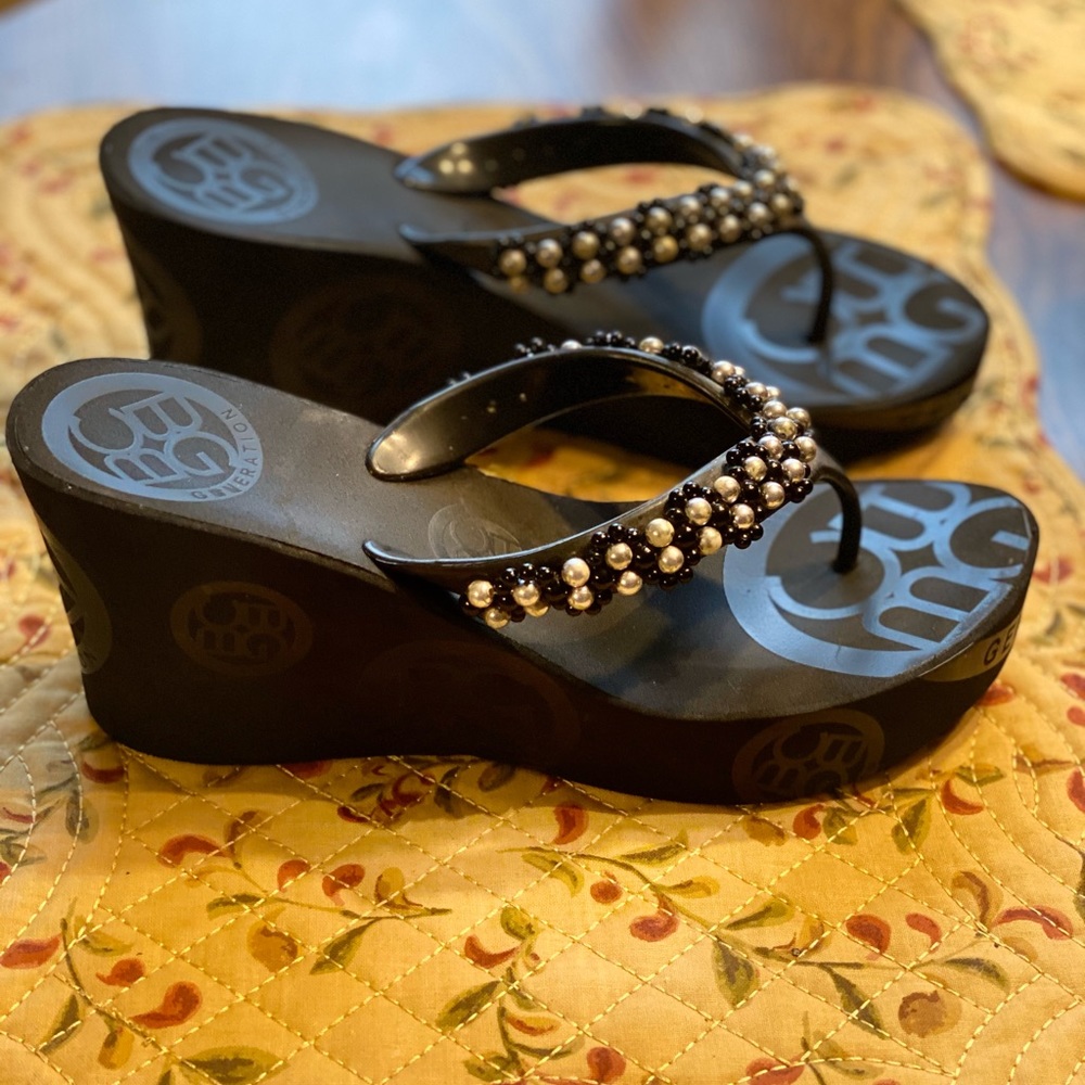 BCBG Wedge Sandals